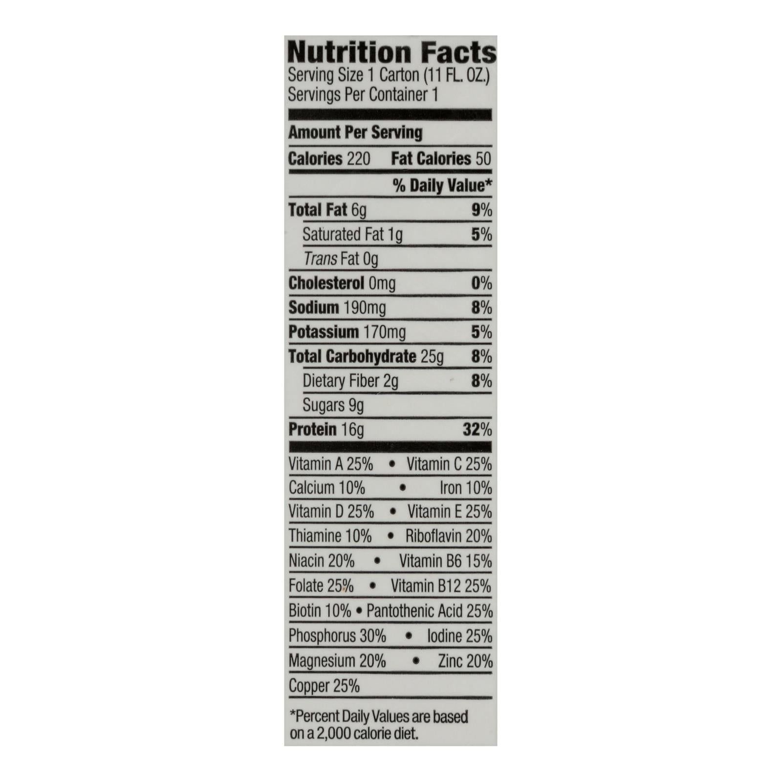 Batido nutricional vegano orgánico Orgain, sabor chocolate suave, 325 ml (paquete de 12) 