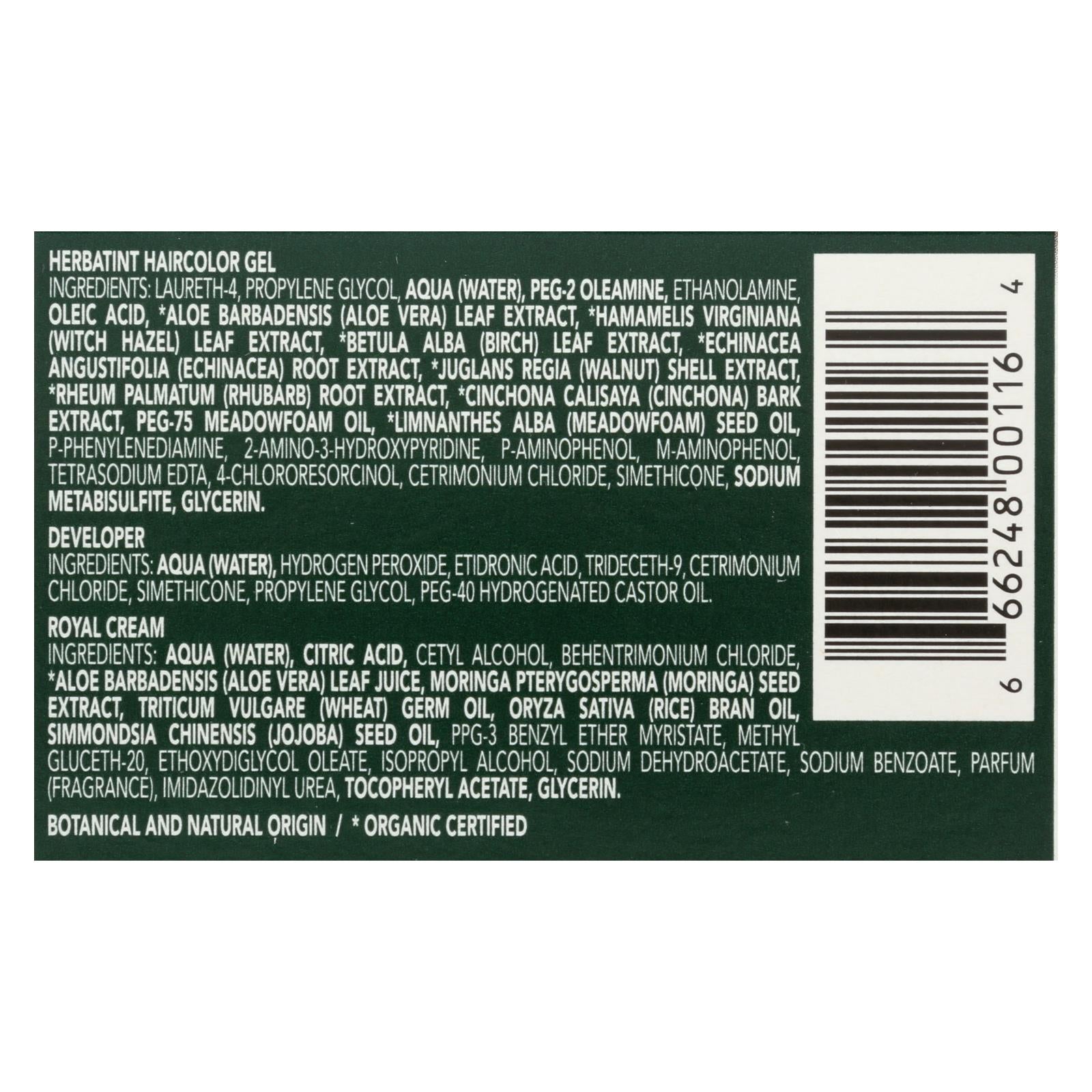 Tinte permanente para el cabello Herbatint en gel herbal (135 ml) - 5M Castaño caoba claro