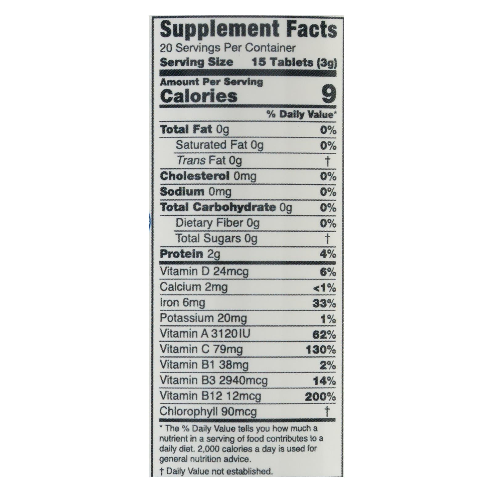 Comprimidos de Chlorella de 200 mg de Organic Green Foods (300 comprimidos)