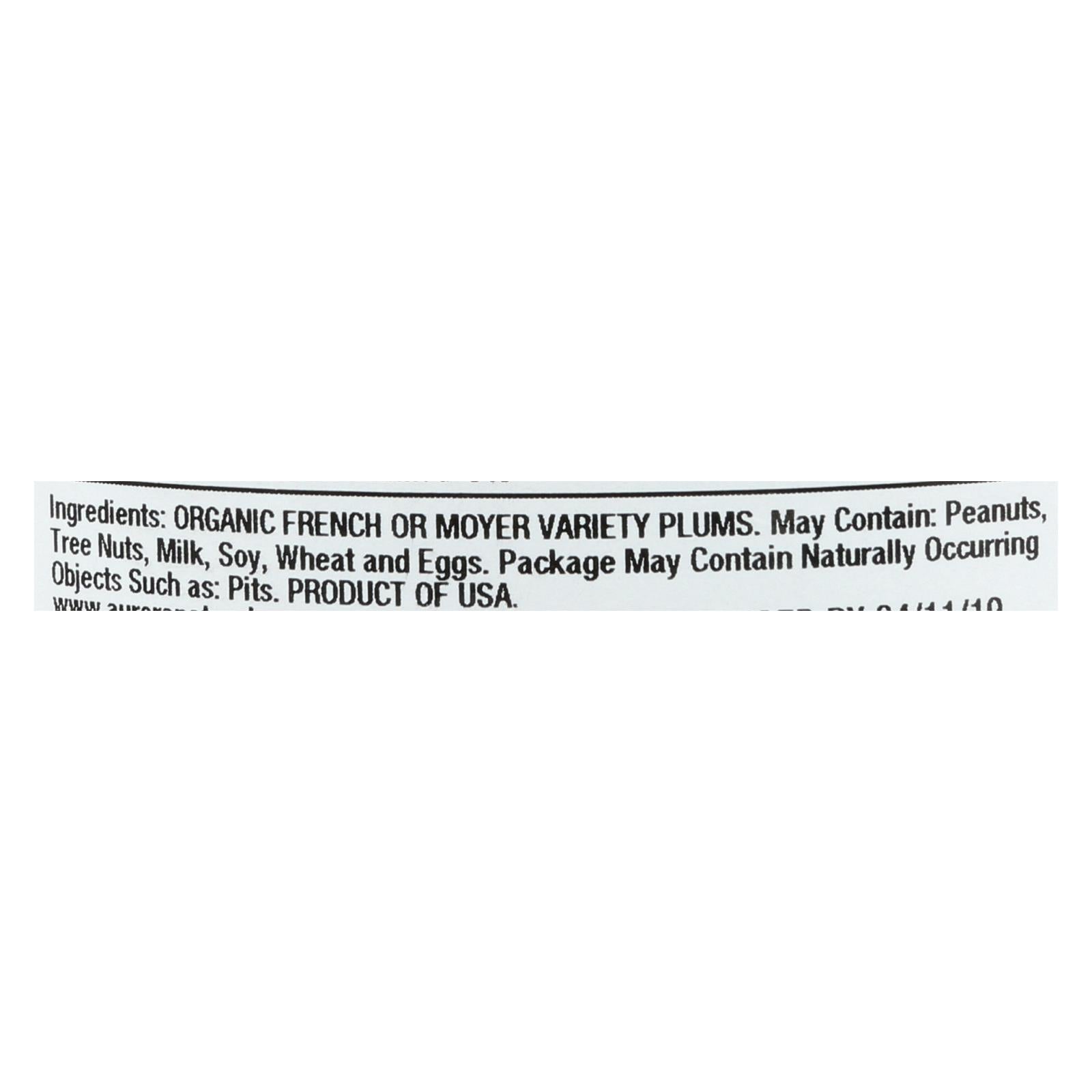 Aurora Natural Organic Prunes, 11 Oz. (Pack of 12)