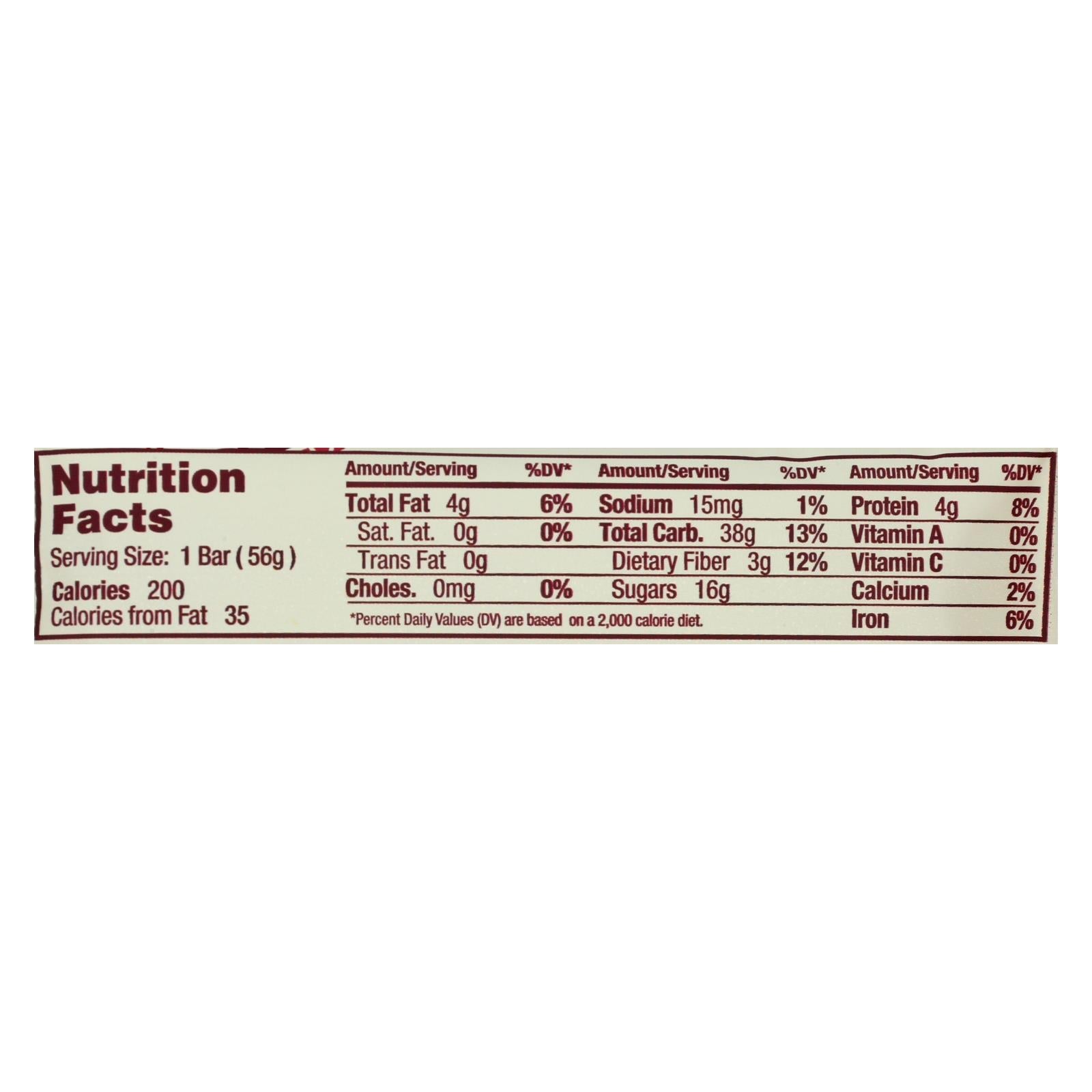 Barras orgánicas Gomacro Macrobar - Paquete variado de cerezas y frutos rojos (12 barras de 56 g)