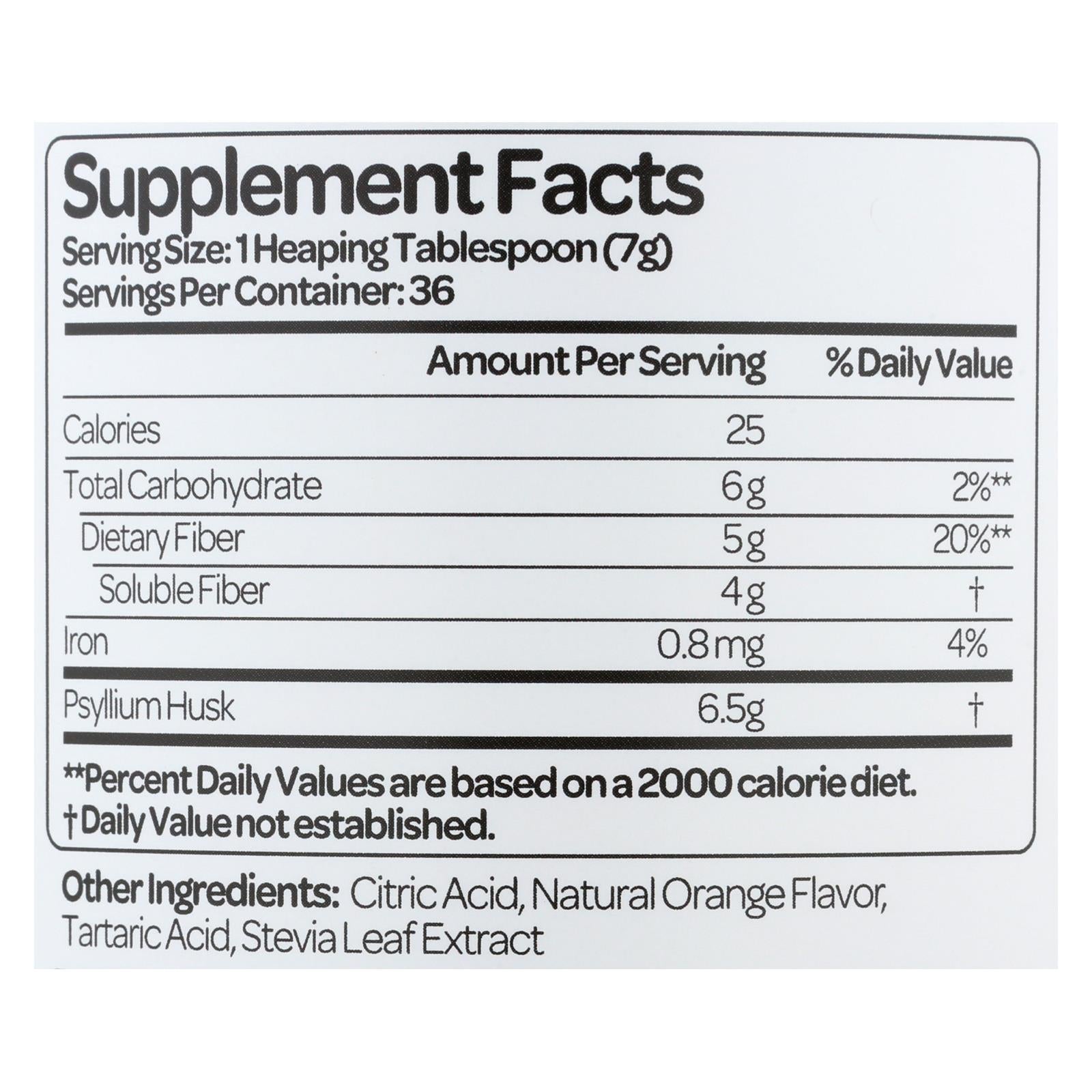 Limpieza de colon Health Plus: 9 oz. Desintoxicante de naranja