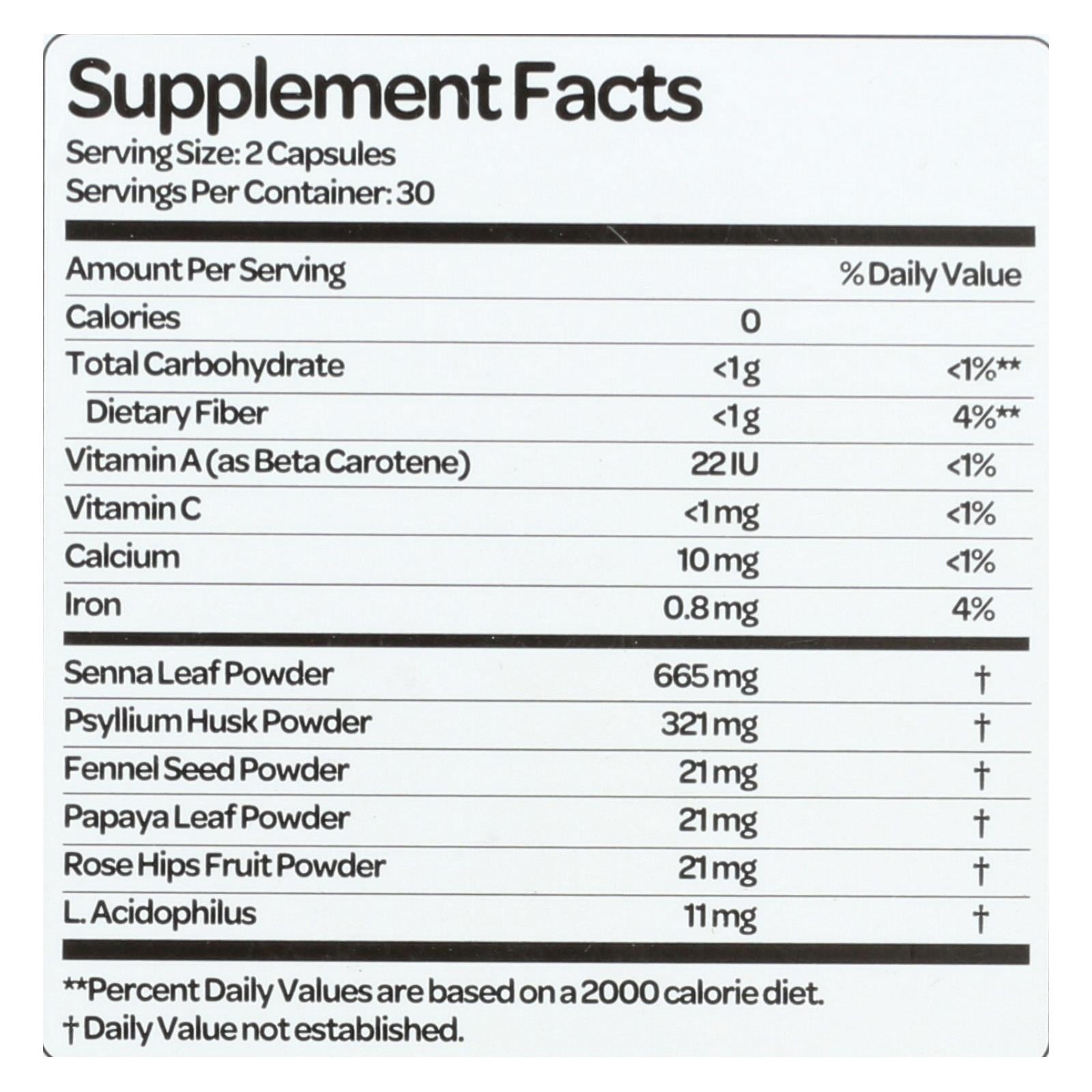 Super Limpieza de Colon Health Plus 500 mg (60 Cápsulas)