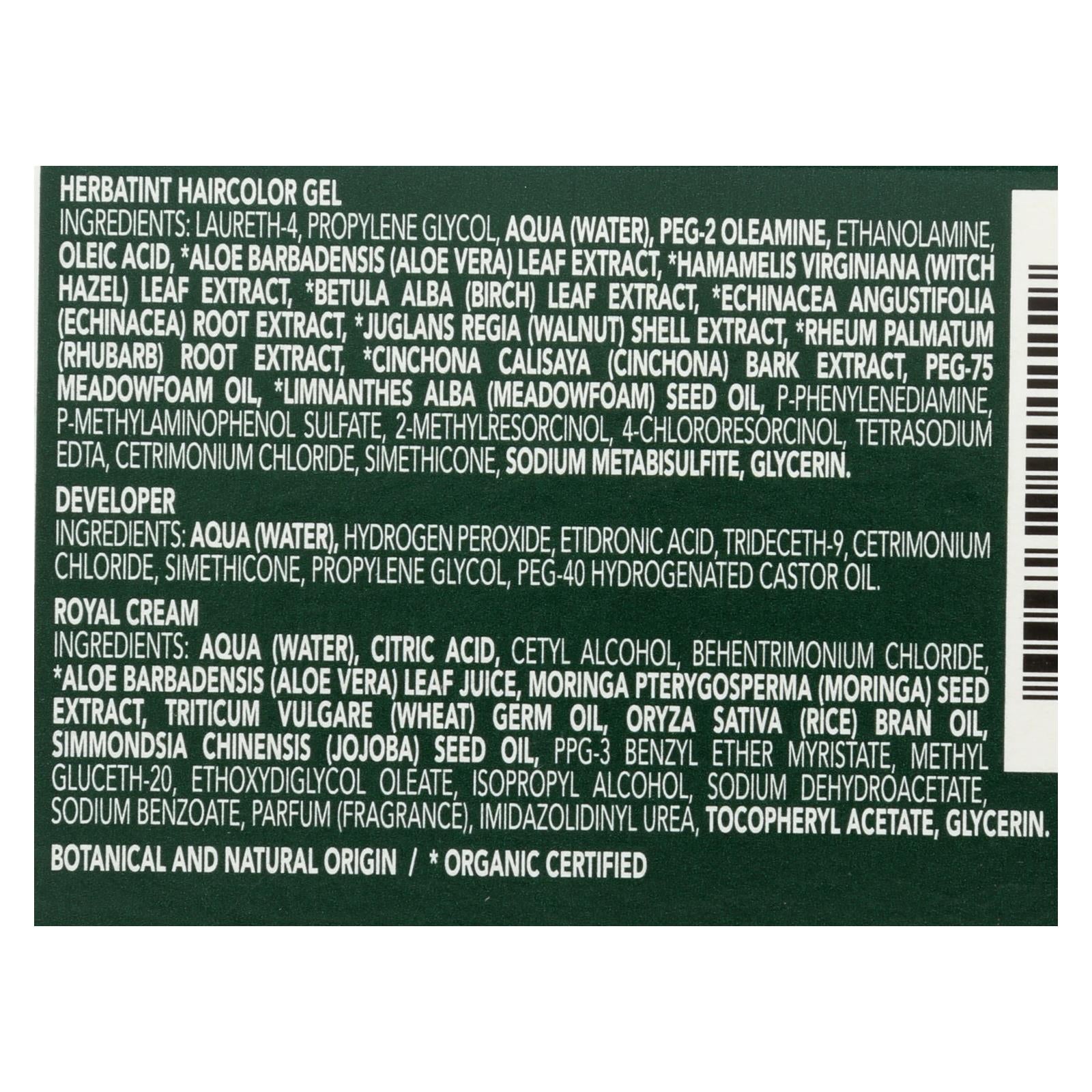 Tinte capilar permanente en gel a base de hierbas Herbatint 5D castaño claro dorado - 135 ml