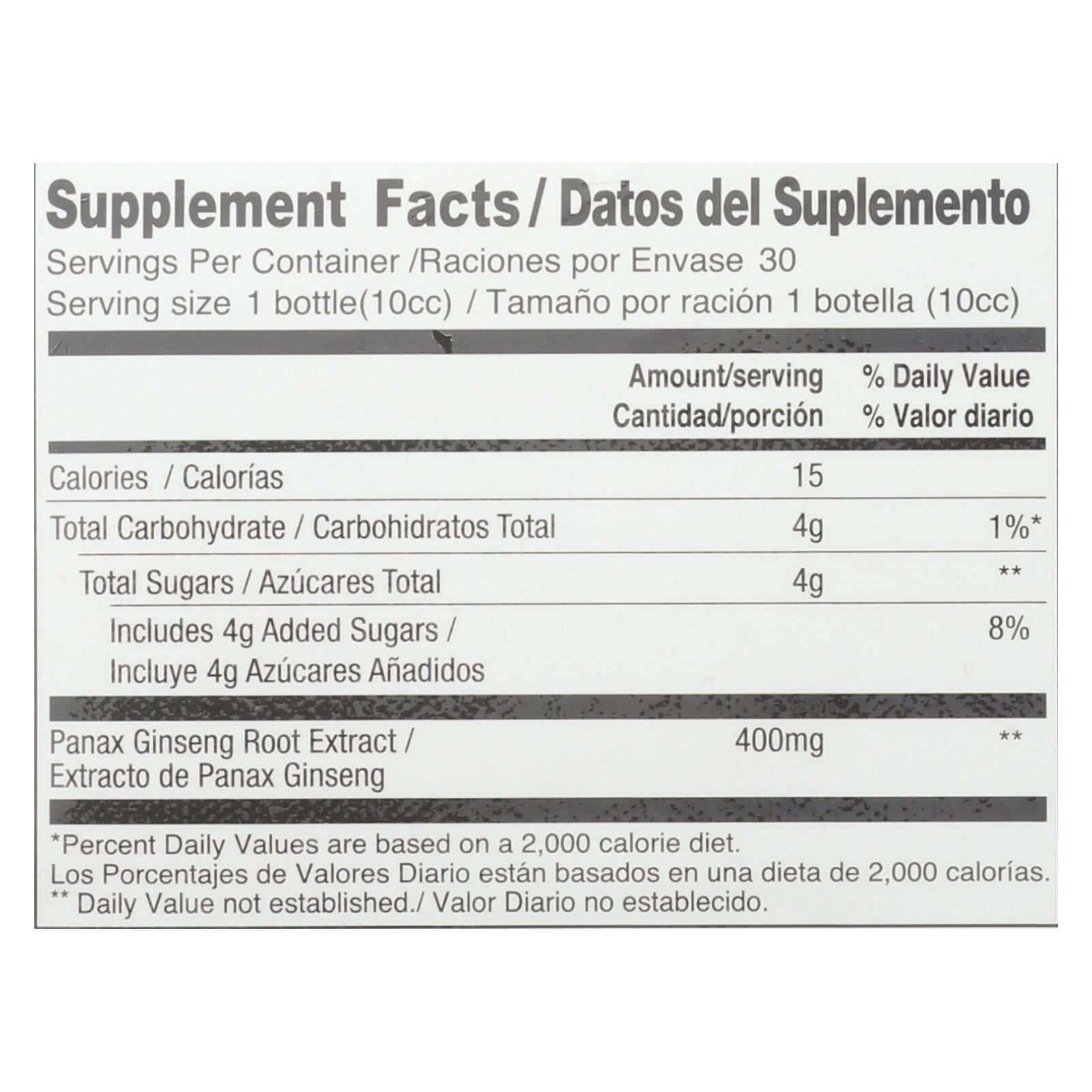 Extracto de ginseng rojo Panax Prince of Peace, ultrafuerte, paquete de 30