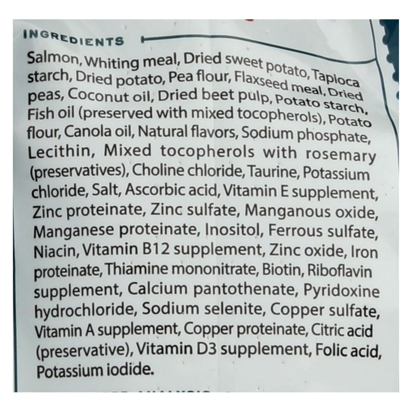 Alimento seco para perros Tender &amp; True Premium con salmón y batata (paquete de 6 - 4.00 lb)