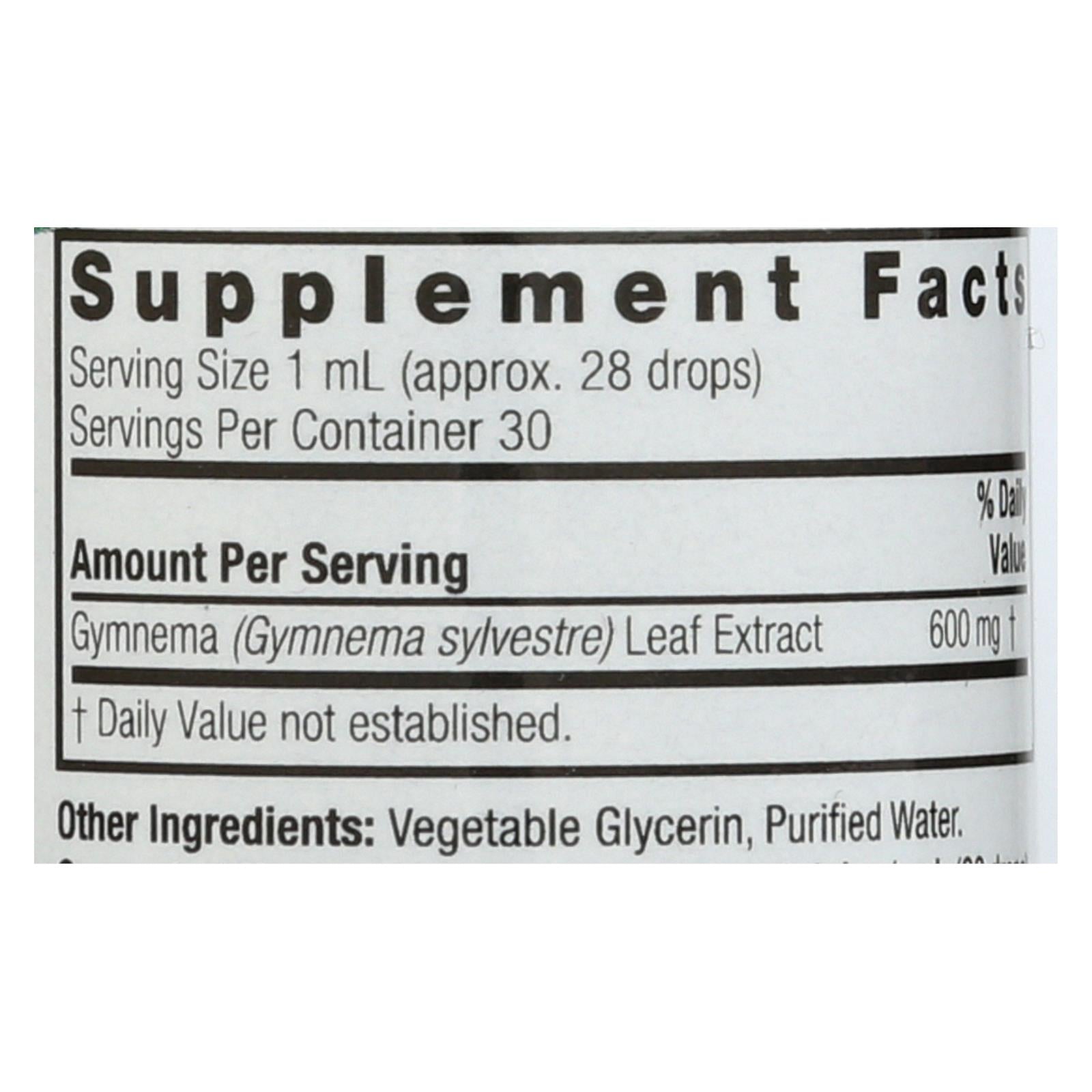 Extracto de hoja de Gymnema de Nature's Answer, sin alcohol, 1 onza líquida