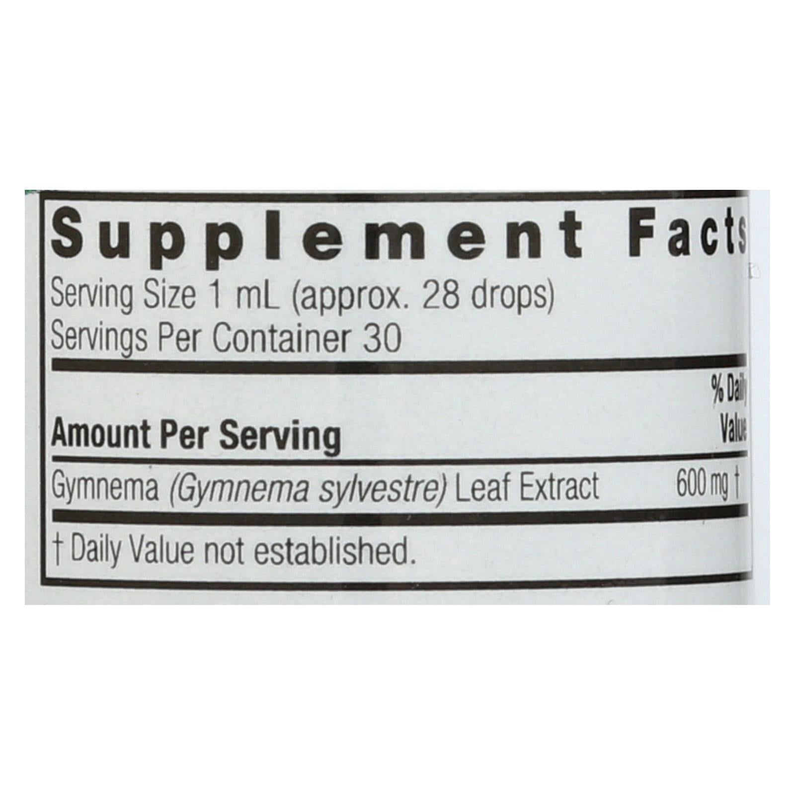Extracto de hoja de Gymnema de Nature's Answer, sin alcohol, 1 onza líquida