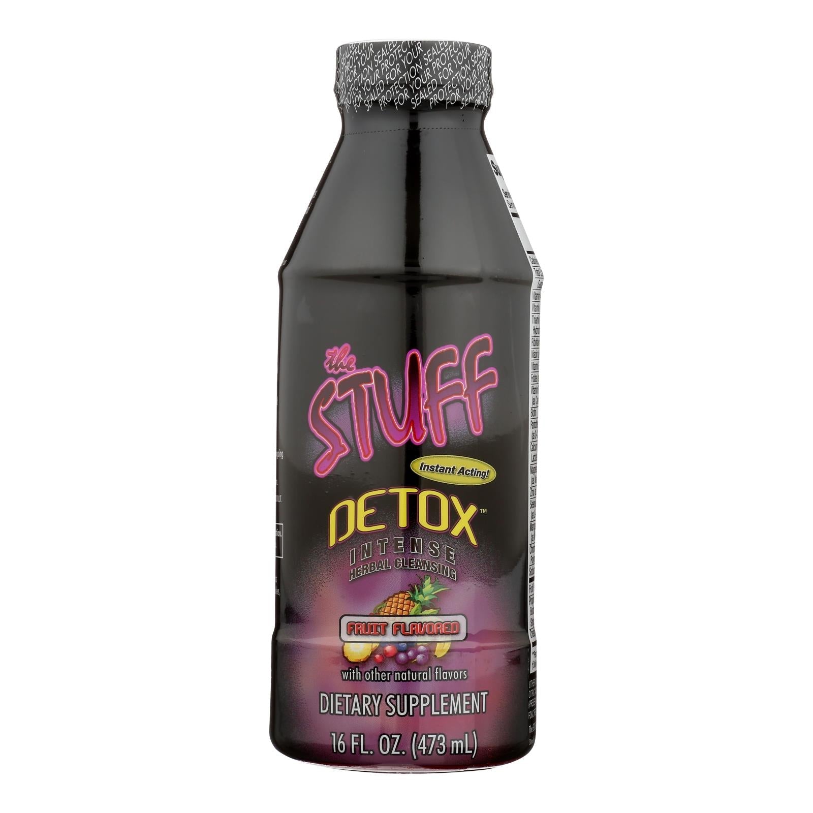 The Stuff Liquid Ferocious Fruit de Detoxify: Desintoxicante herbal de acción rápida (16 oz)