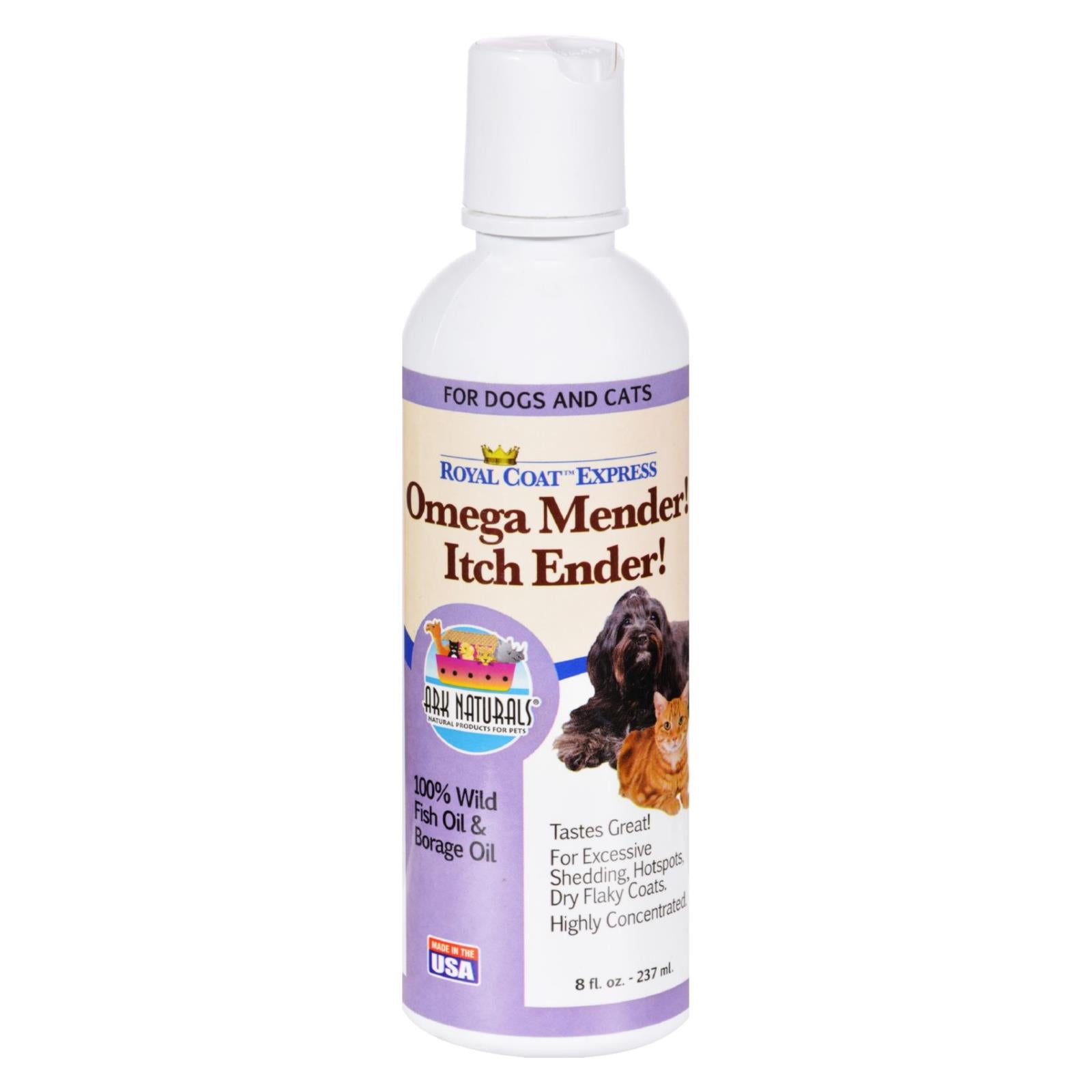 Ark Naturals Royal Coat Express Omega Minder Itch Ender para perros y gatos (8 onzas líquidas)