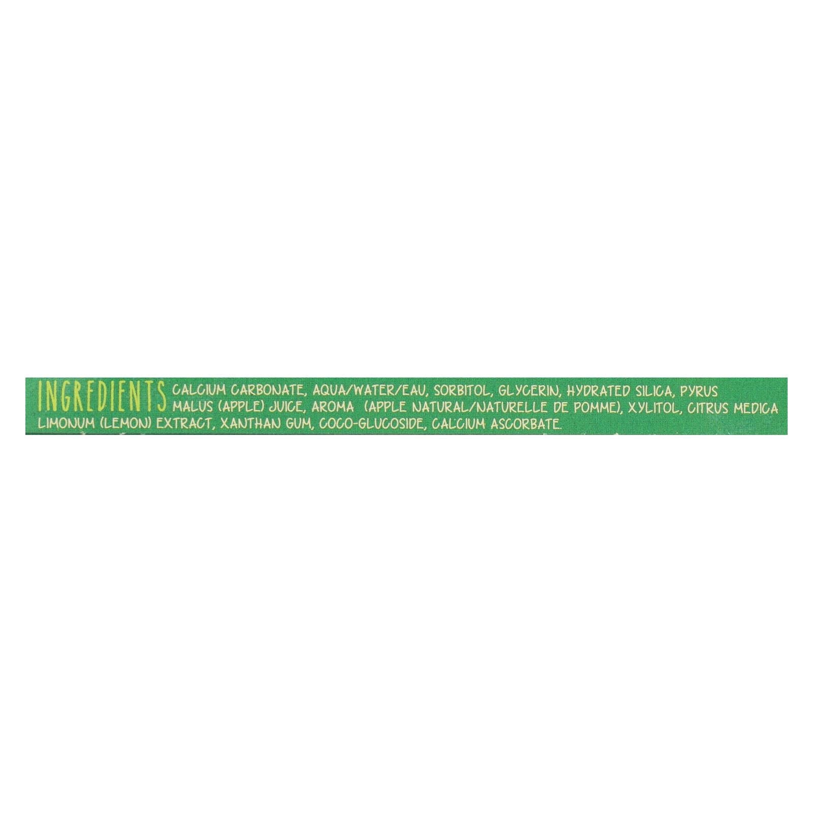 Pasta dental sin flúor Green Beaver Green Apple (75 ml)