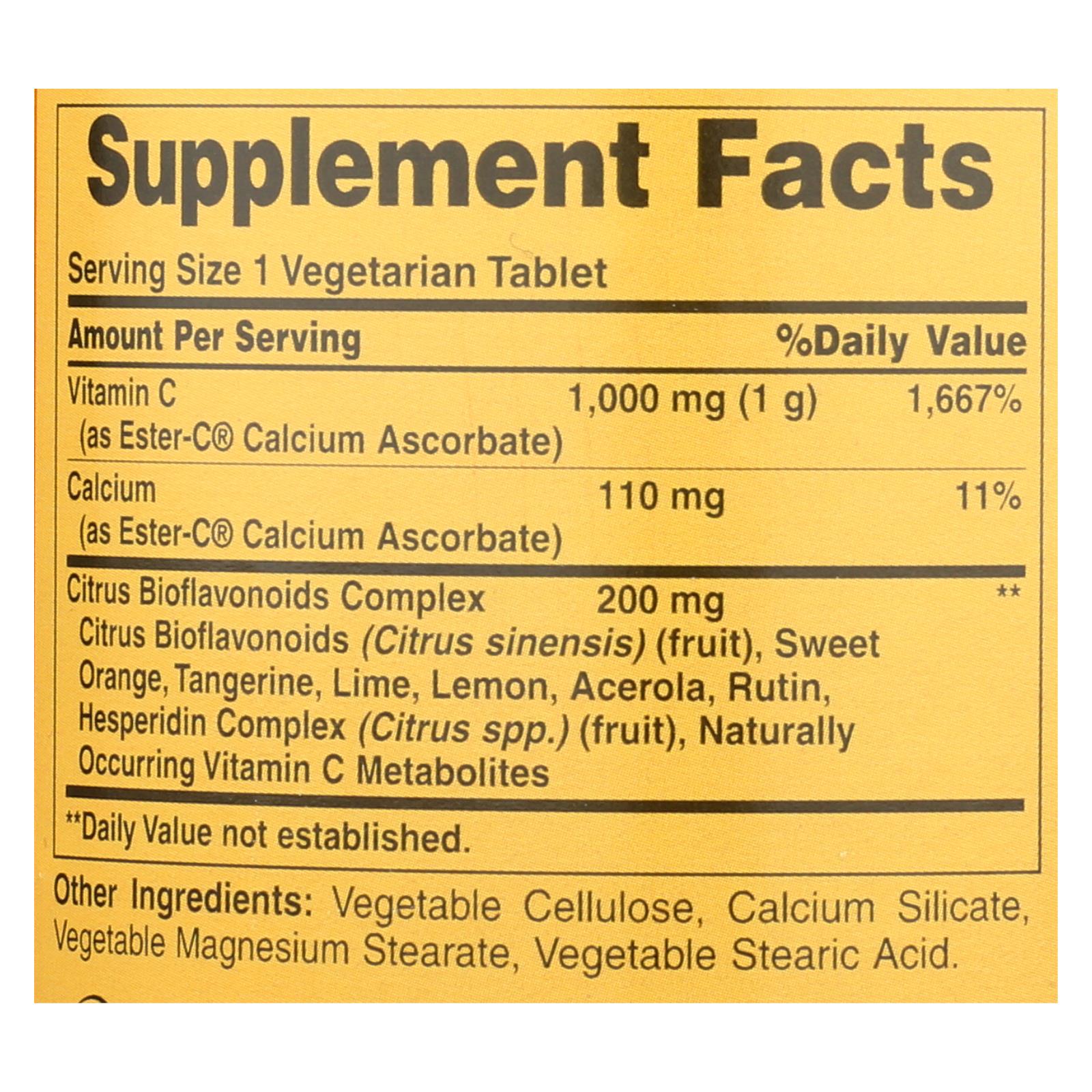 Ester-C Vitamina C con bioflavonoides de American Health - 1000 mg - 180 comprimidos vegetarianos