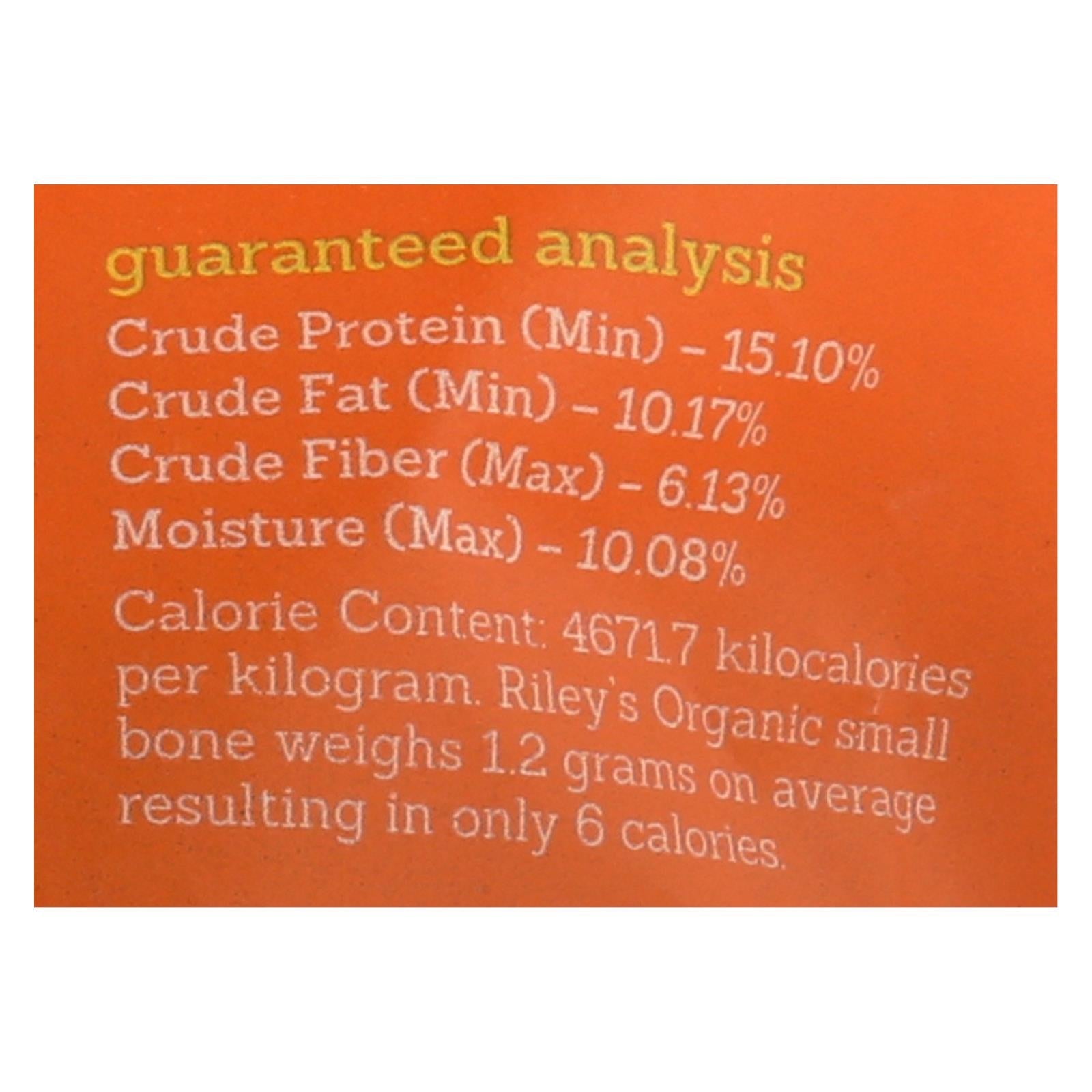 Premios orgánicos de batata para perros Riley's Organics (6 paquetes de 5 oz)