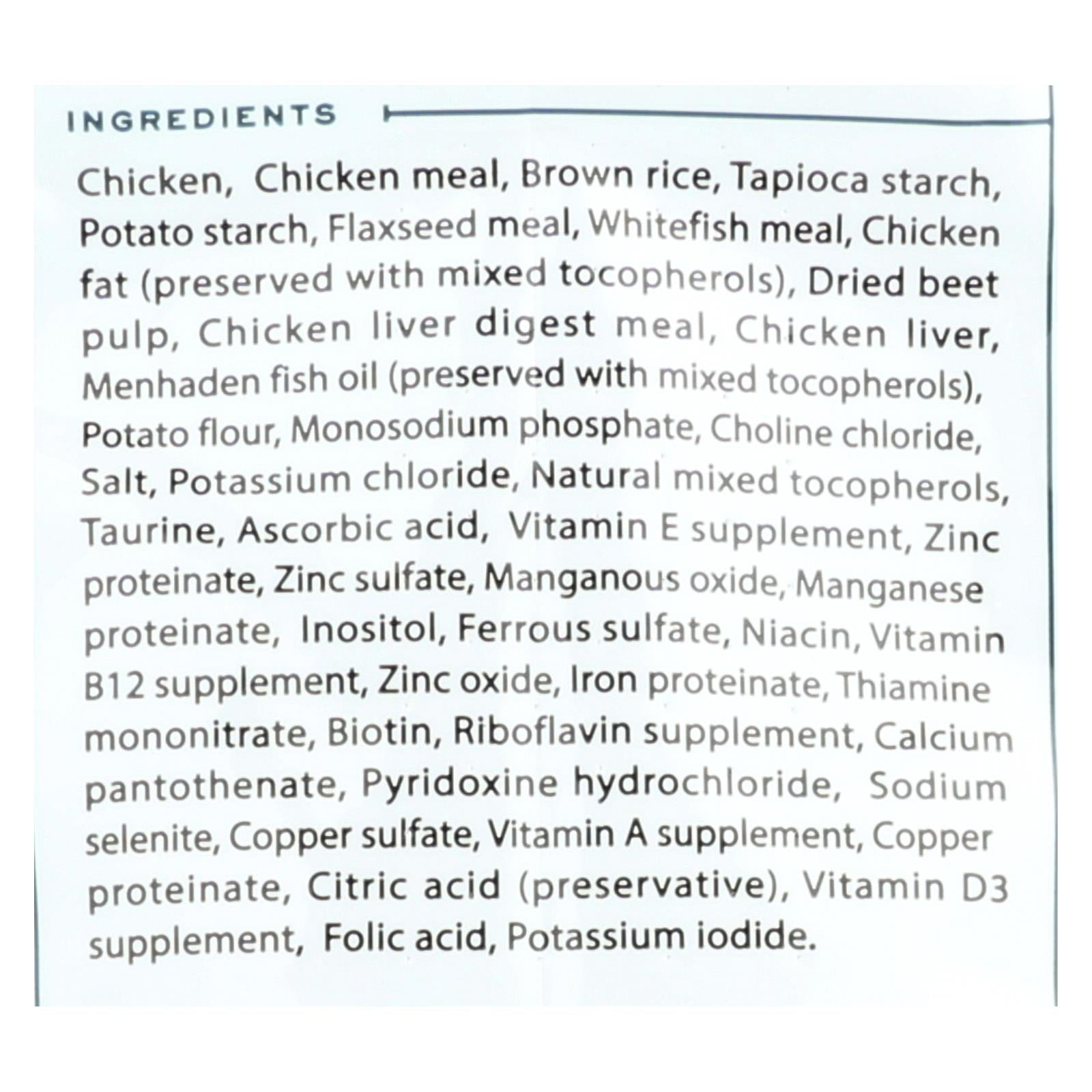 Alimento tierno y auténtico para perros con pollo y arroz integral - 6 bolsas de 4 lb