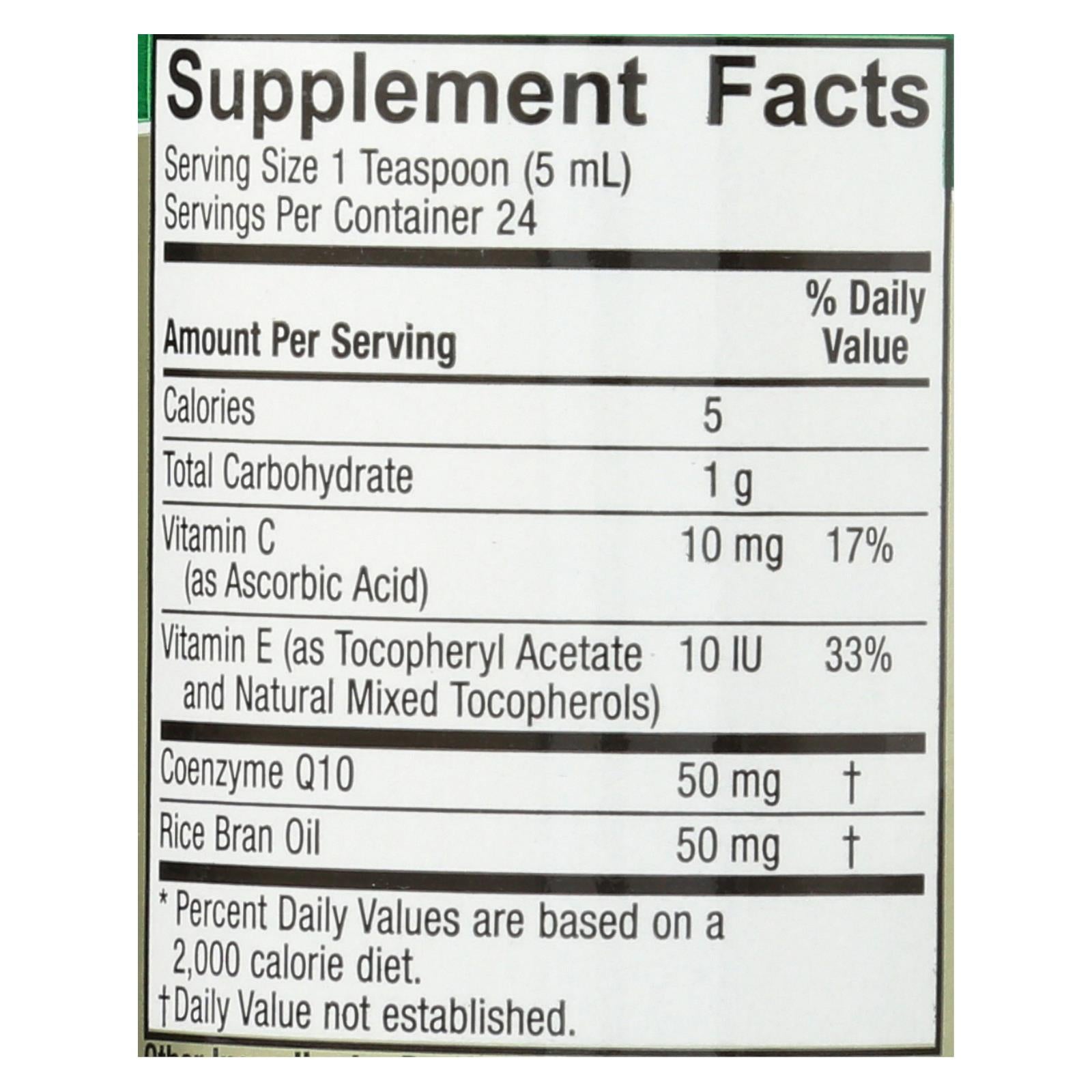 Coenzima Q10 líquida de alta absorción de Nature's Answer para la salud cardíaca (118 ml)