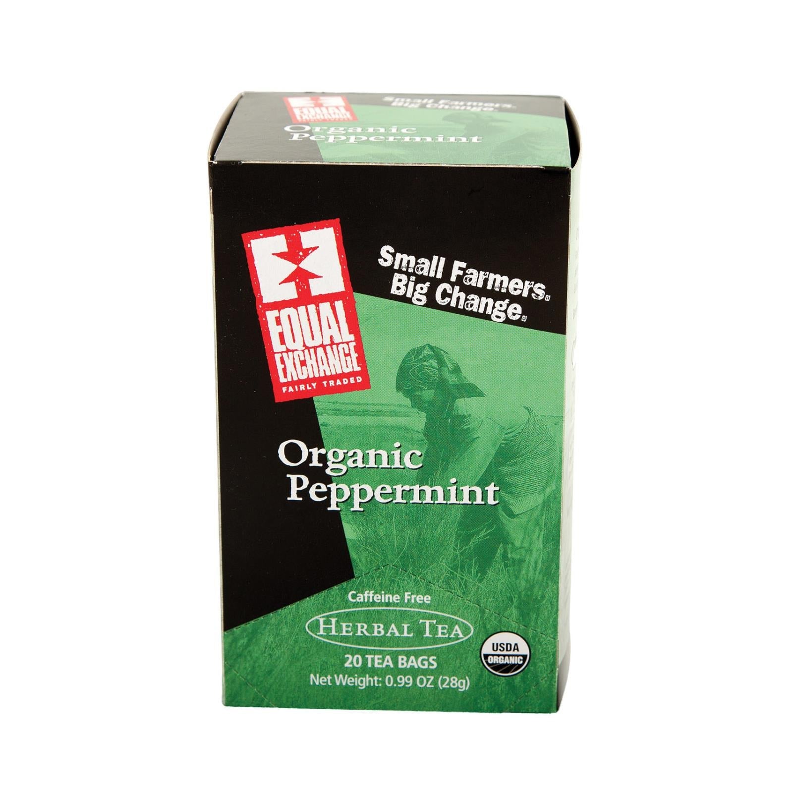 Té de menta orgánico Equal Exchange | Paquete de 6 bolsitas de té (20 bolsitas)