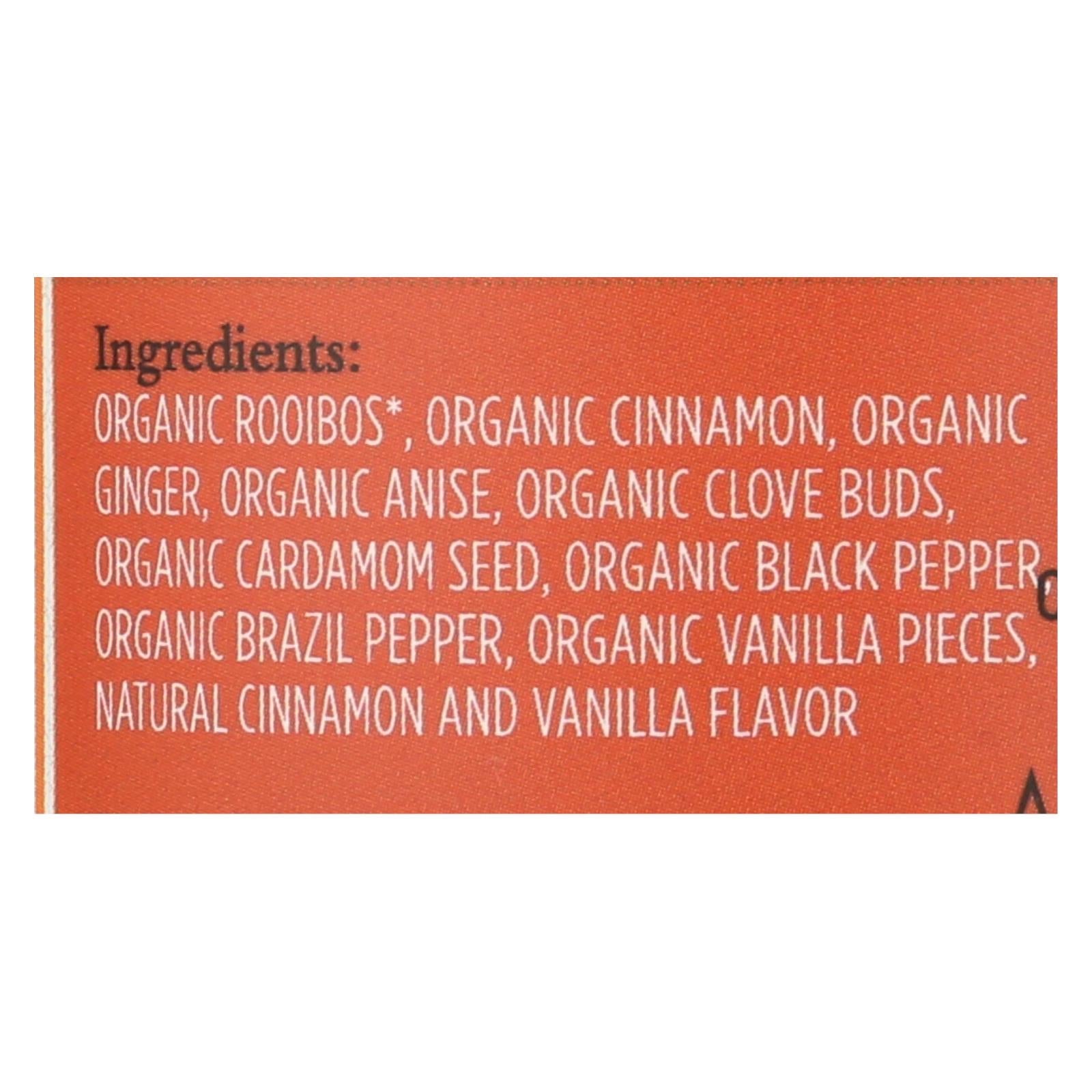 Paquetes de té Paromi Rooibos, canela y chai (15 bolsitas cada uno, paquete de 6)