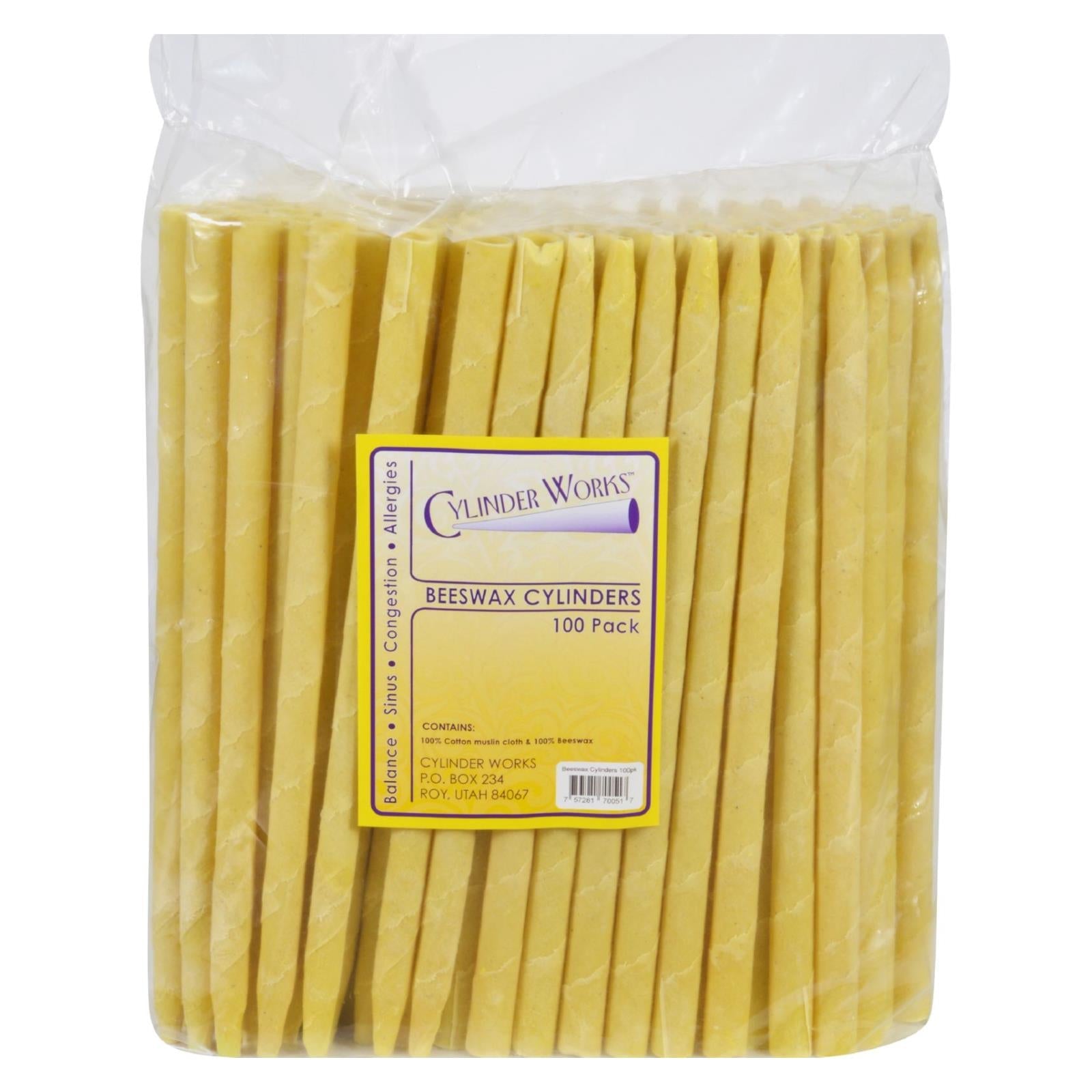 Cilindros de cera de abejas (paquete de 100)
