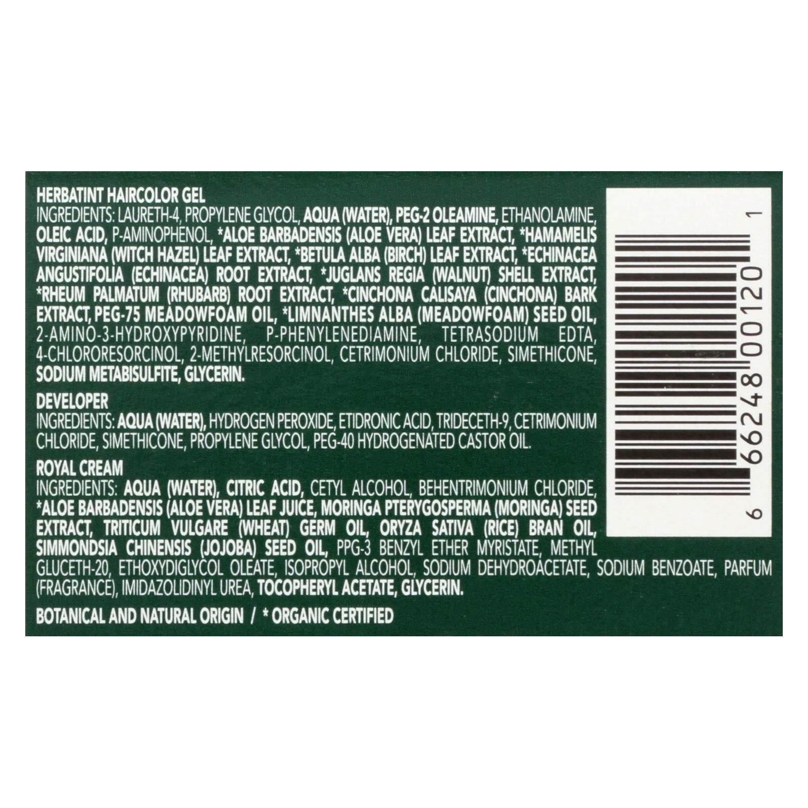 Tinte permanente en gel a base de hierbas Herbatint 7R Rubio Cobrizo (135 ml)