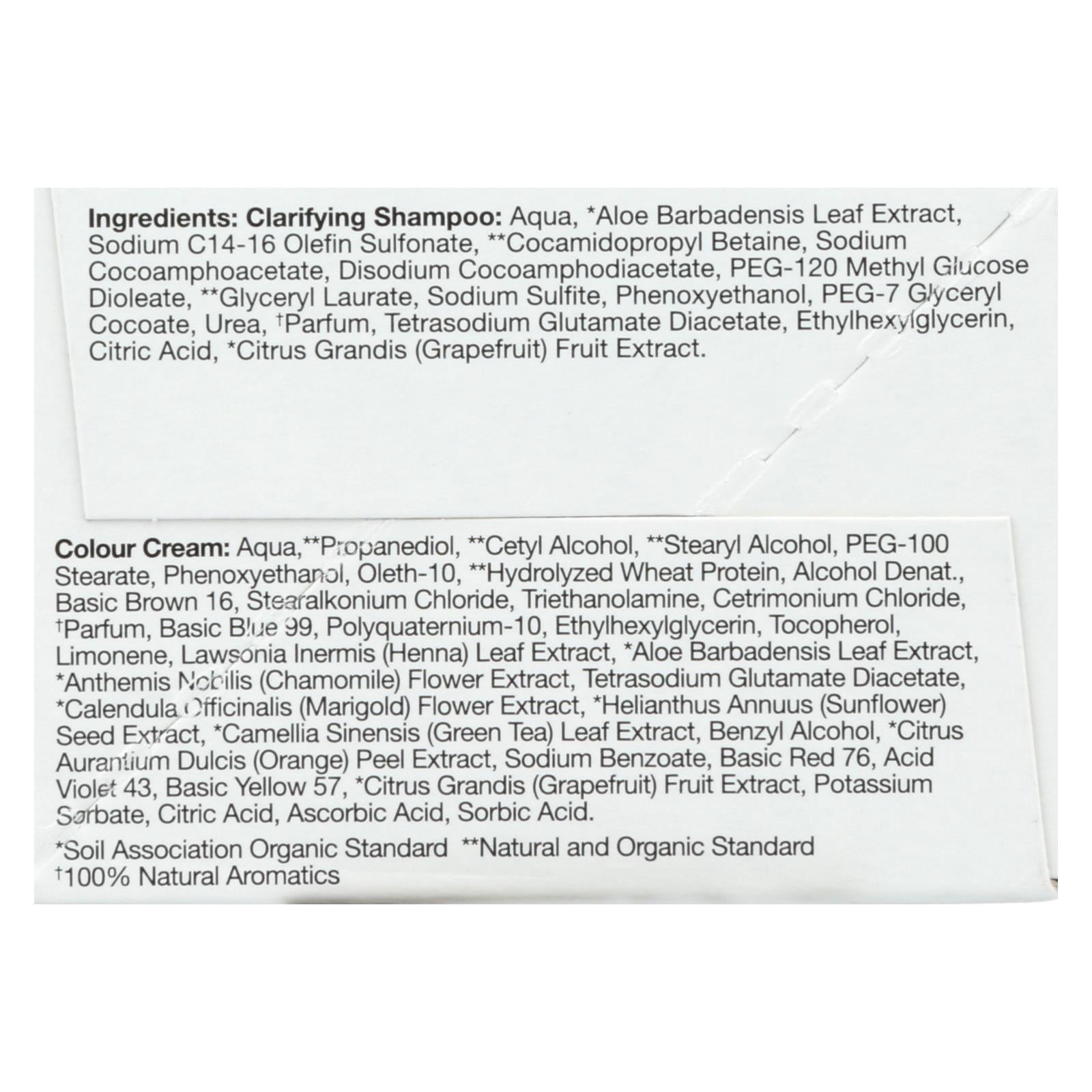 Crema de henna Tints Of Natura color marrón oscuro - 70 ml