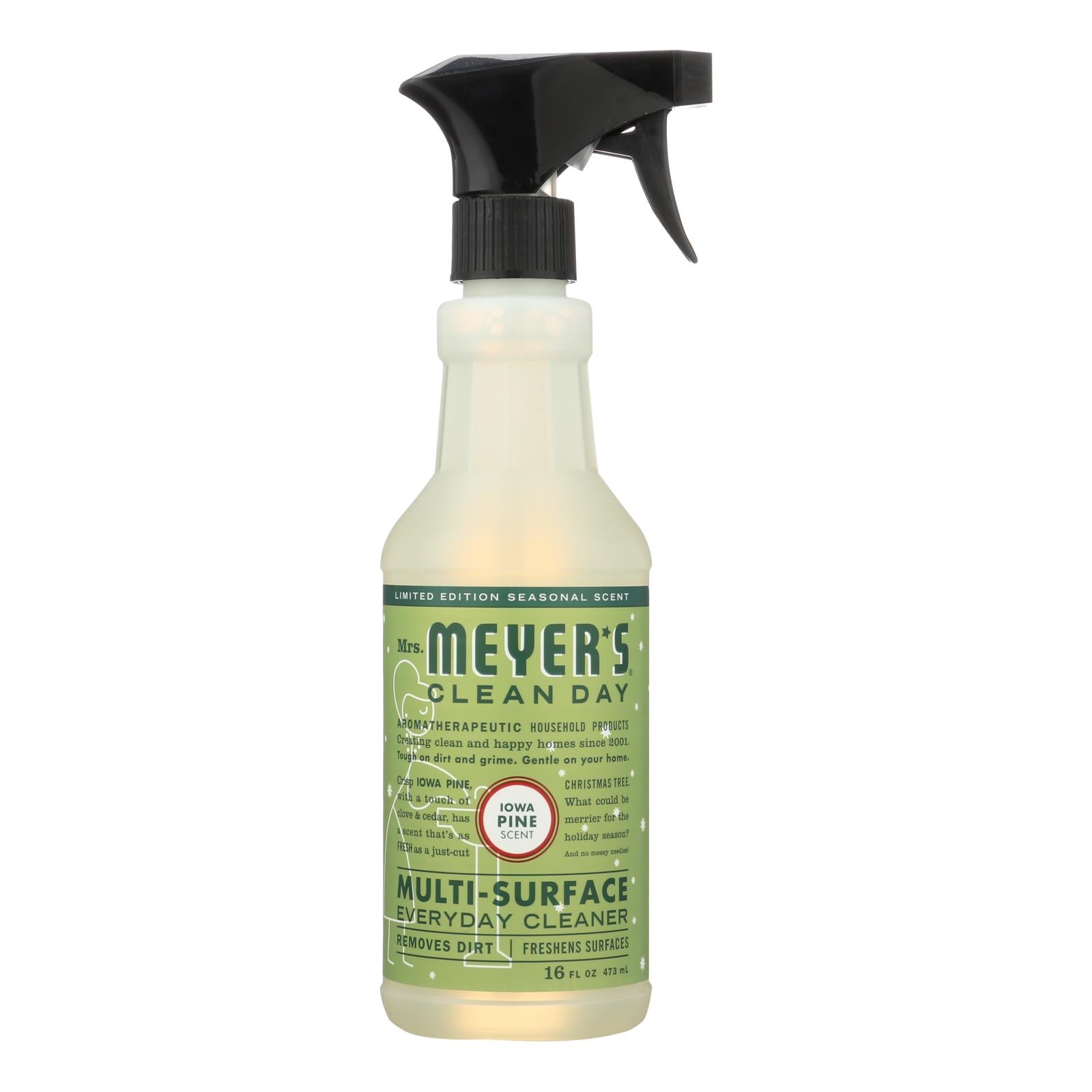 Mrs. Meyer's Iowa Pine Multi-Surface Everyday Cleaner (Pack of 6 - 16 Fl Oz)