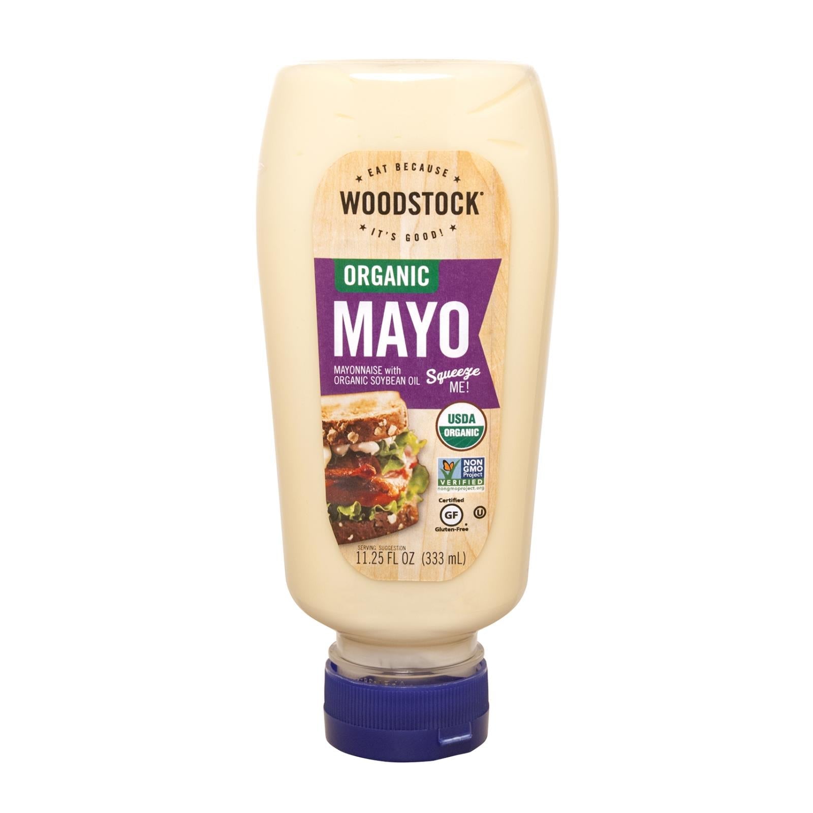 Mayonesa orgánica Woodstock - Paquete de 12, 300 g cada una