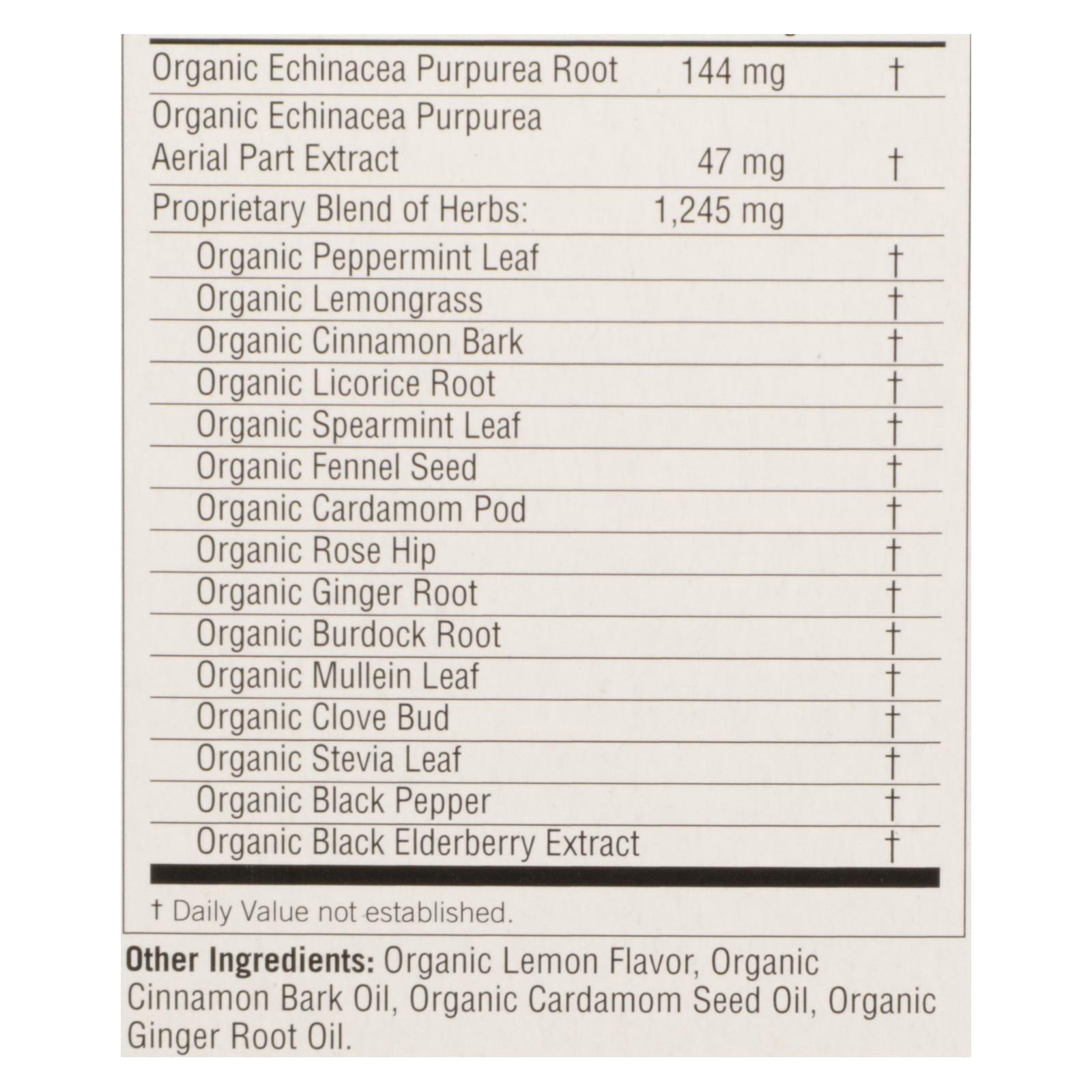 Yogi Immune Support Tea: Echinacea, Elderberry & Rose Hips (16 Tea Bags/Pack, Pack of 6)