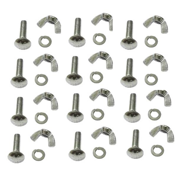 Marshalltown 14948 Concrete Bull Float Hardware Pack (12 each Bolt, Washer & Wingnut Assembly) for Most Clevis Style Adapters-Handles