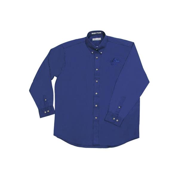 Marshalltown 17327 Royal Blue Long Sleeve Dress Shirt-L