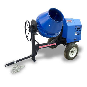 Marshalltown 21491 Concrete Mixer 1 1/2 HP Electric Engine Pintle Tow Bar Steel Drum Lining