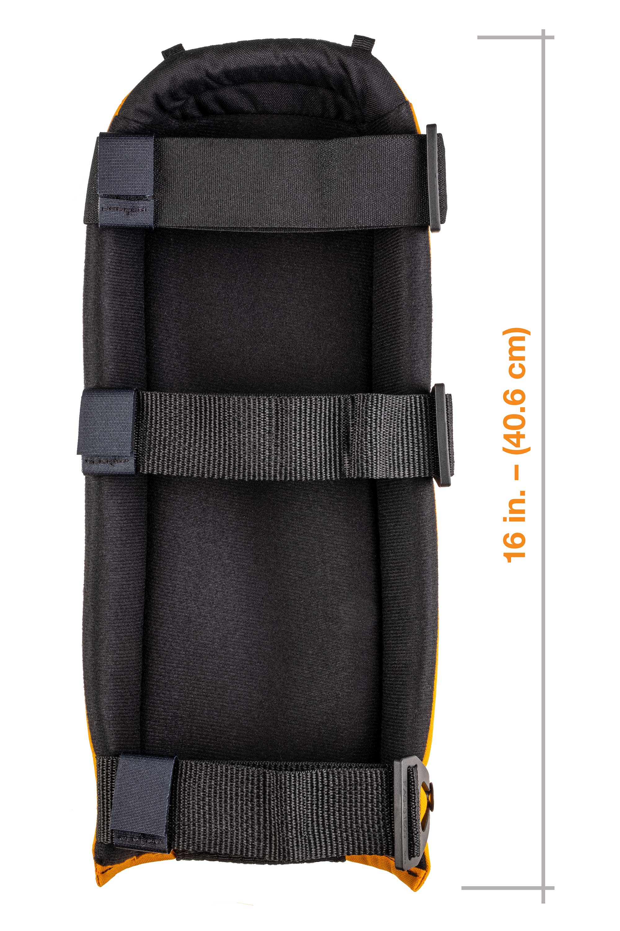 Alta GUARD EXT-Shin Guards Knee Pads Orange With 3 Alta LOK Fasteners