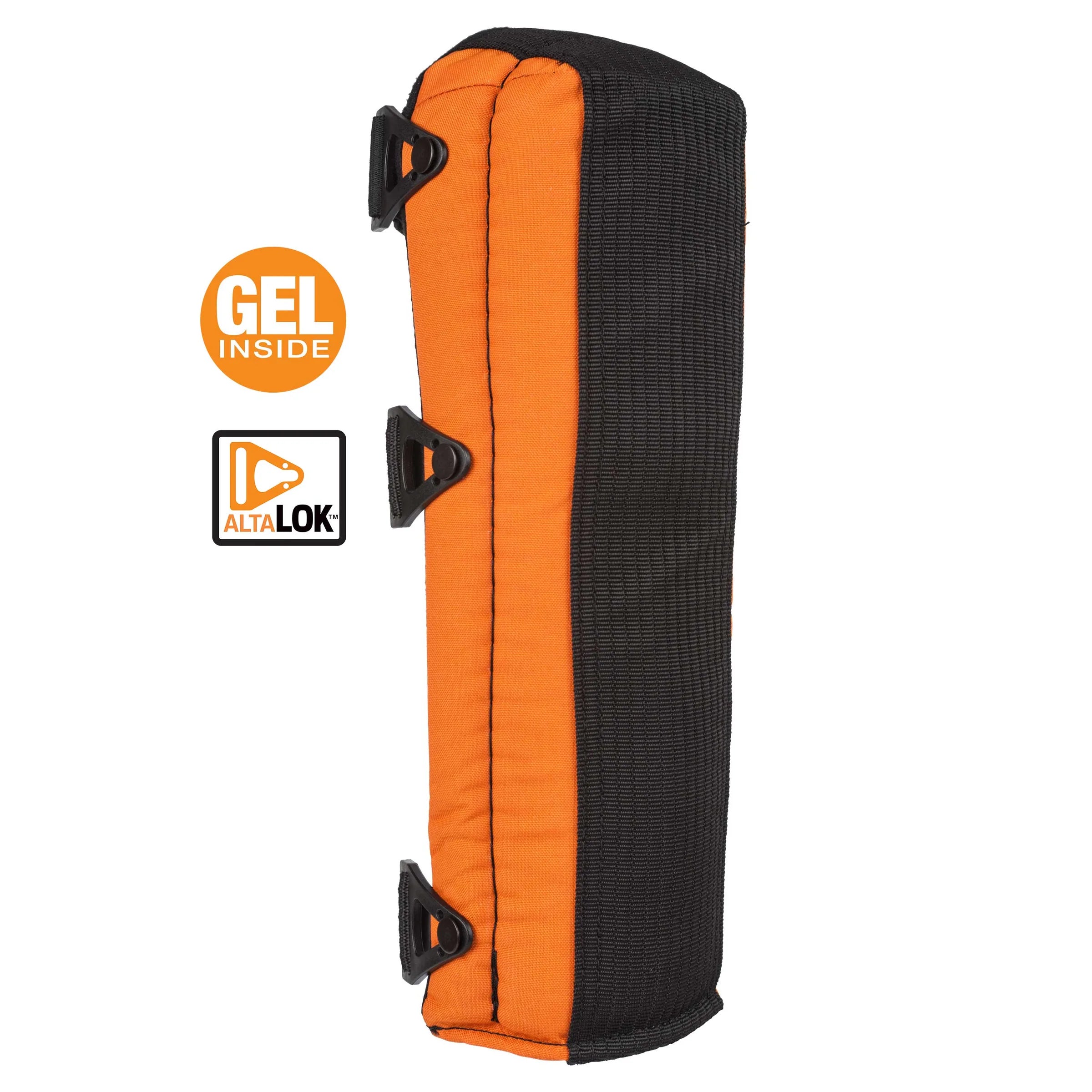 Alta GUARD EXT-Shin Guards Knee Pads Orange With 3 Alta LOK Fasteners