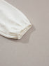 Flowy White Blouse with Ruffle Trim