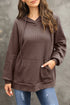 Versatile Waffle Knit Hoodie