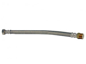 Danco 59779A 3/4 in. MIP x 3/4 in. FIP x 18 in. LGTH Stainless Steel Water Heater Supply Line Hose