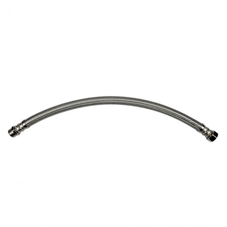 Danco 59780A 3/4 in. MIP x 3/4 in. FIP x 24 in. LGTH Stainless Steel Water Heater Supply Line Hose