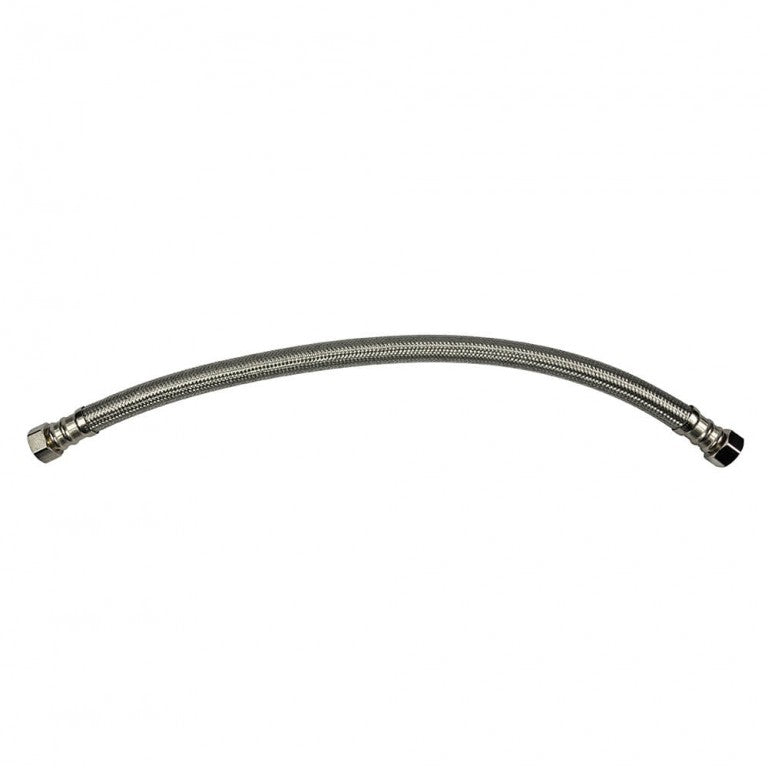 Danco 59783A 3/4 in. FIP x 3/4 in. FIP x 24 in. LGTH Stainless Steel Water Heater Supply Line Hose