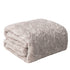 DaDalogy Bedding Lavender Grey Faux Fur Throw Blanket - Dreamy Geometric Embossed Sherpa Backside - Super Soft Warm Cozy Plush Fluffy