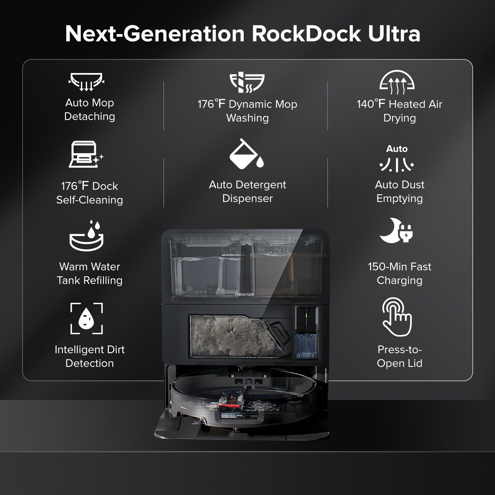 Roborock Saros 10 Robot Vacuum with Dual Anti-tangle System