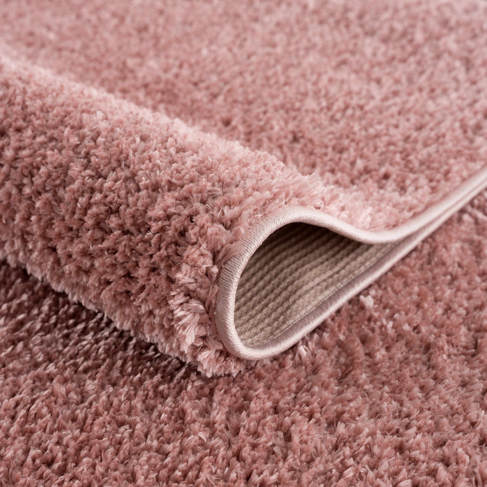 Alfombra lavable de felpa rosa Judy - Liquidación