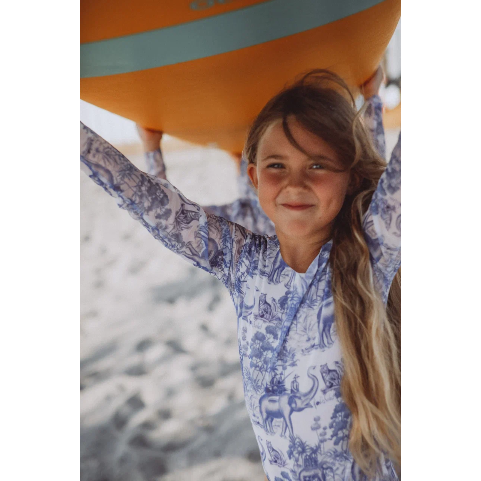 KId's girl's One-piece swimsuit with sleeves India