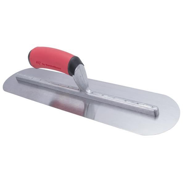 Marshalltown 11222 Concrete 16 X 4 Fully Rounded Finishing Trowel-Resilient Handle