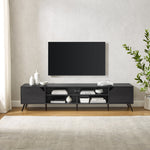 Colección de muebles de TV angulares de estilo moderno de mediados de siglo de Noah