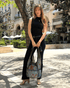 Kathmandu Collection Vintage Patchwork Hobo Bag with Water Bottle Pockets