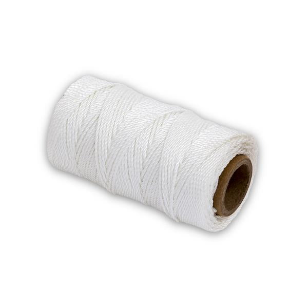 Marshalltown 16570 Twisted Nylon Mason's Line 285' White, Size 18 6" Core
