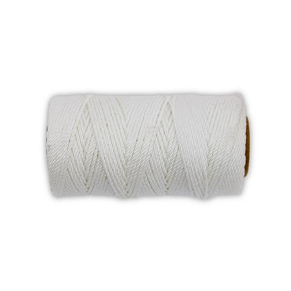 Marshalltown 16570 Twisted Nylon Mason's Line 285' White, Size 18 6" Core