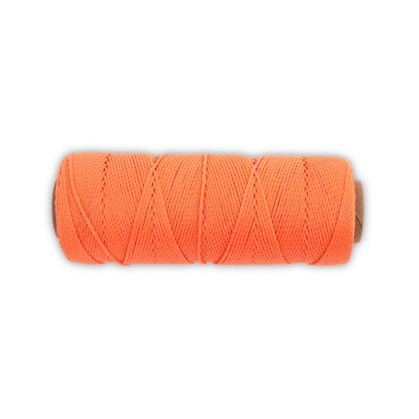 Marshalltown 10222 Twisted Nylon Mason's Line 500' Fl Orange, Size 18 6" Core