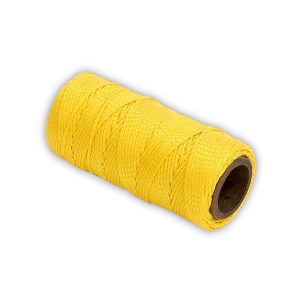 Marshalltown 10247 Braided Nylon Mason's Line 250' Yellow, Size 18 4" Core