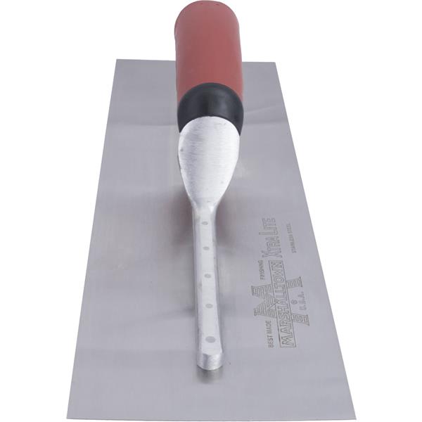 Marshalltown 12151 13 X 5 Stainless Steel Finishing Trowel Curved Dura Soft Handle