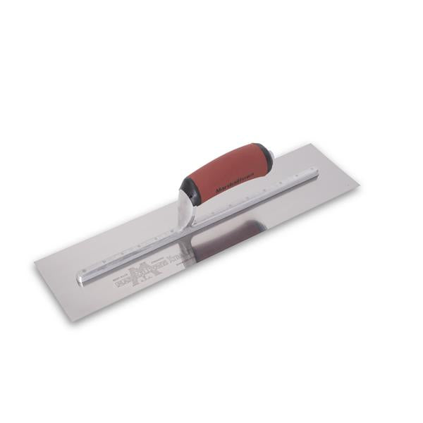 Marshalltown 13399 14 X 4 Stainless Steel Finishing Trowel Curved Dura Soft Handle